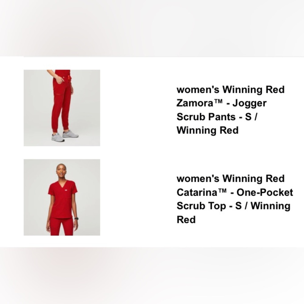 ***SOLD****FIGS SHOCKING RED *LIMITED EDITION* SCRUBS